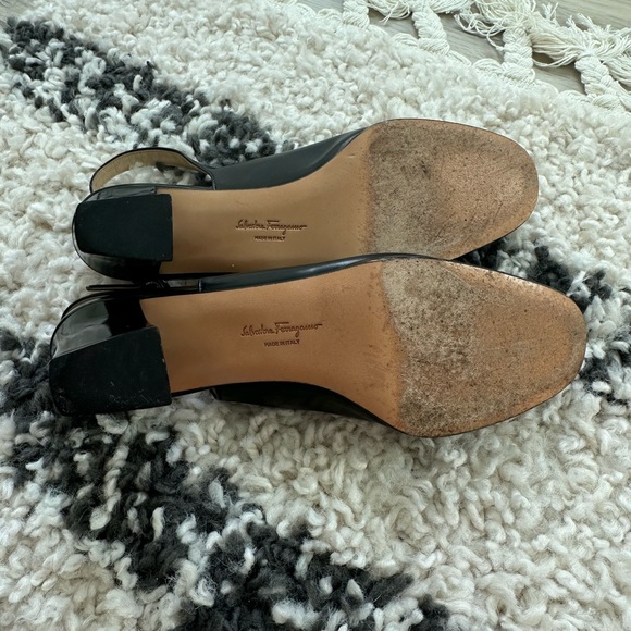 Vintage Ferragamo Nero Patent Calf Slingback Heels
- Size (6.5) - Picture 9 of 10